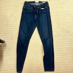 Frame le high skinny crop jeans